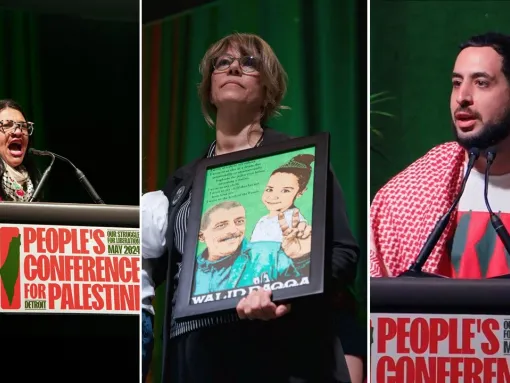 Featured speakers during the “People’s Conference for Palestine” in Detroit on May 24–26, 2024