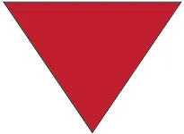 Inverted Red Triangle